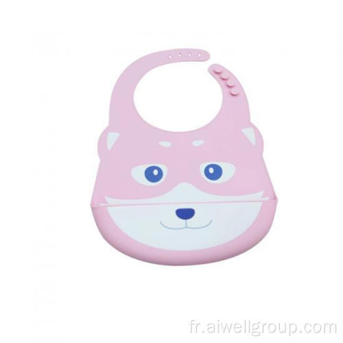 Bib de bébé en silicone mignon étanche à étanché